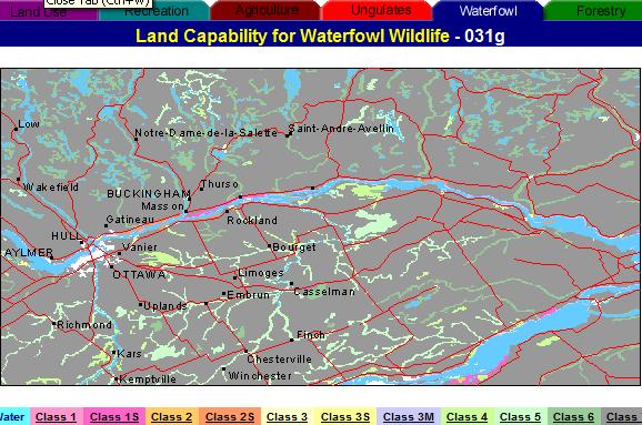 waterfowl capability map